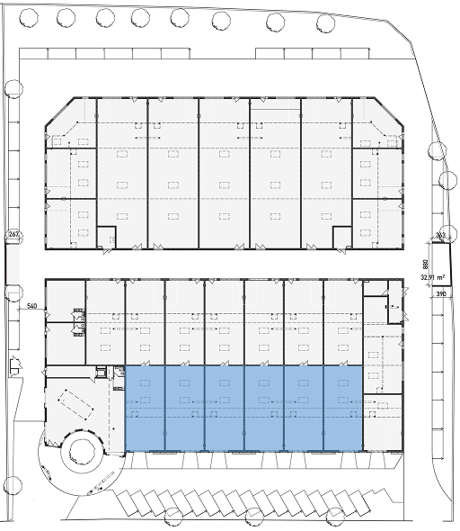 HALLE 1 (Showroom) - Typ 1 (1.02, 3, 4, 5, 6, 7)